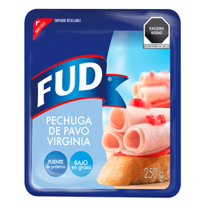 PECHUGA DE PAVO VIRGINIA 250GR FUD