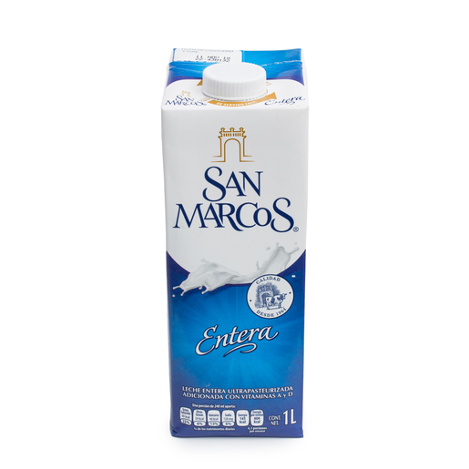 LECHE ENTERA TETRA 12/1 L SAN MARCOS