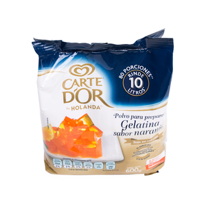 GELATINA NARANJA 600 GRS CARTE DOR