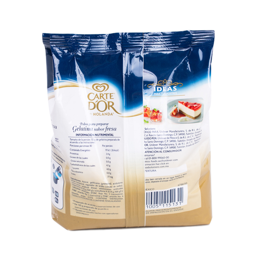 GELATINA FRESA 600 GRS CARTE DOR