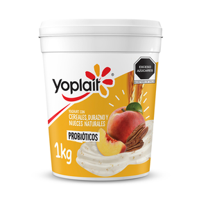 YOGHURT BATIDO CEREALES DURAZNO 1 KG YPT