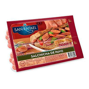 SALCHICHA PAVO 500 GRS SRF