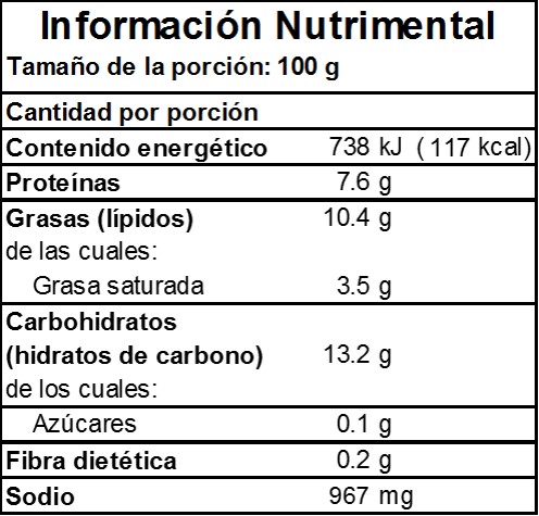 PASTEL PIMIENTO GUA SAL 3.9KG FUD