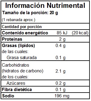 JAMON COCIDO REBANADO CUADRADO FSV