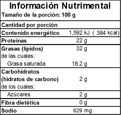 IMIT QUESO CHIHUAHUA MENONITA BARRA LVI